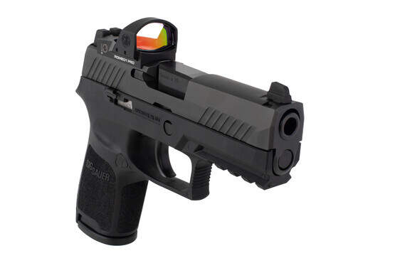 SIG Sauer P320C Compact RXP 9mm pistol features suppressor height sights